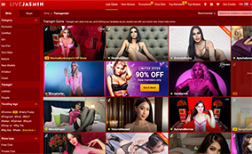 Live Jasmin brings top shemale live porn cams