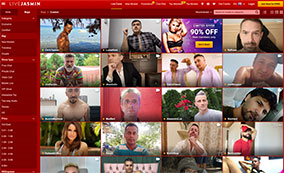 livejasmin delivers 40+ gay webcam models