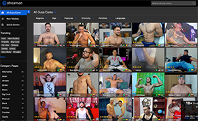 Streamen brings live nude cams with men